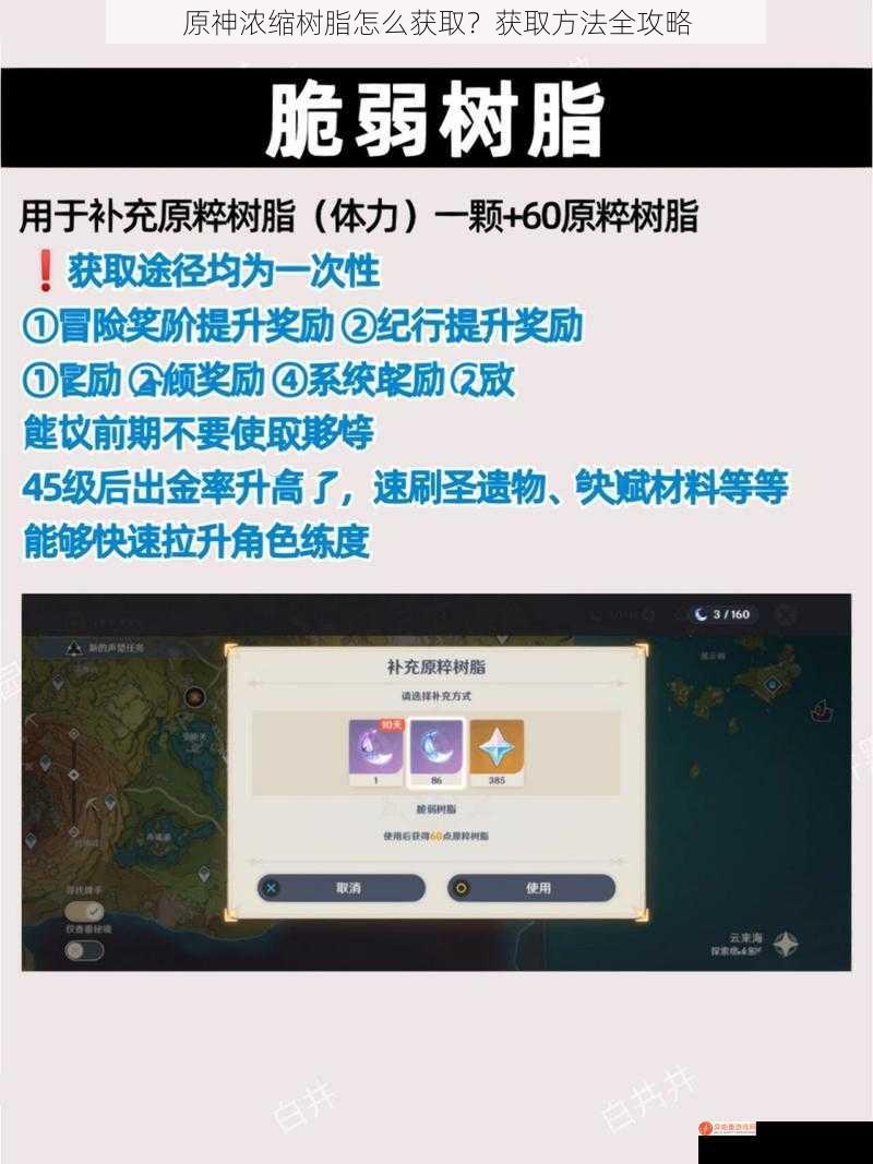 原神浓缩树脂怎么获取？获取方法全攻略