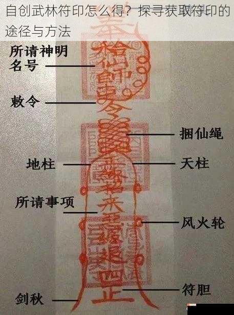 自创武林符印怎么得？探寻获取符印的途径与方法