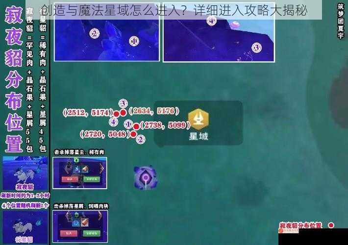 创造与魔法星域怎么进入？详细进入攻略大揭秘