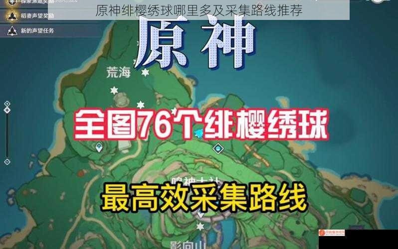 原神绯樱绣球哪里多及采集路线推荐