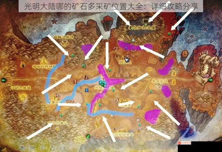 光明大陆哪的矿石多采矿位置大全：详细攻略分享