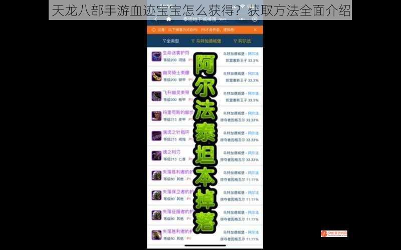 天龙八部手游血迹宝宝怎么获得？获取方法全面介绍