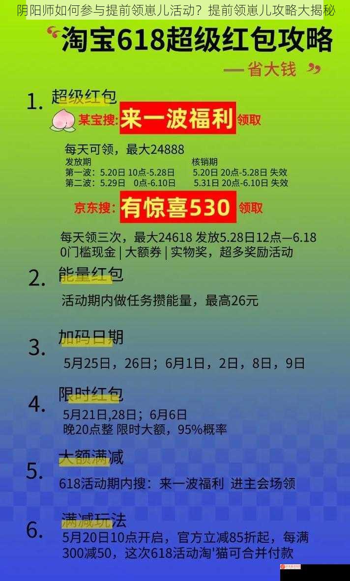 阴阳师如何参与提前领崽儿活动？提前领崽儿攻略大揭秘