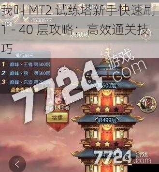 我叫 MT2 试练塔新手快速刷 1 - 40 层攻略：高效通关技巧