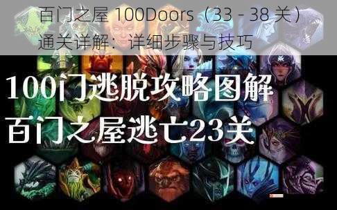 百门之屋 100Doors（33 - 38 关）通关详解：详细步骤与技巧