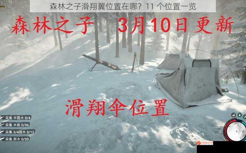 森林之子滑翔翼位置在哪？11 个位置一览