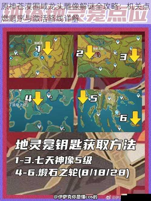 原神苍漠囿域龙头雕像解谜全攻略：机关点燃顺序与激活路线详解