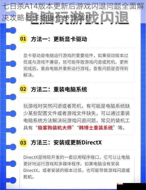 七日杀A14版本更新后游戏闪退问题全面解决攻略与详细操作步骤解析