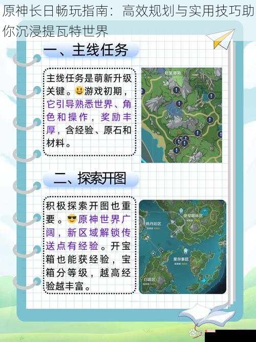 原神长日畅玩指南：高效规划与实用技巧助你沉浸提瓦特世界