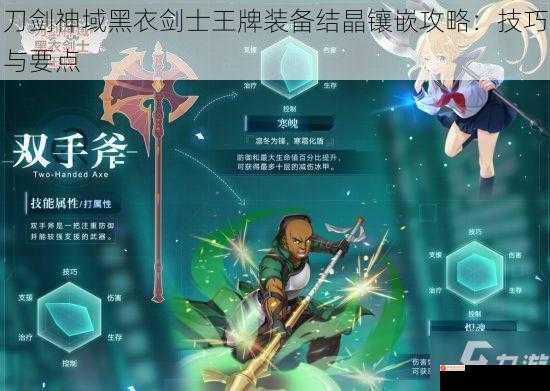 刀剑神域黑衣剑士王牌装备结晶镶嵌攻略：技巧与要点