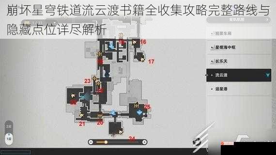 崩坏星穹铁道流云渡书籍全收集攻略完整路线与隐藏点位详尽解析