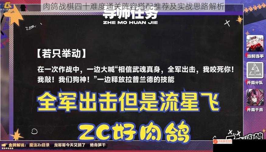 肉鸽战棋四十难度通关阵容搭配推荐及实战思路解析