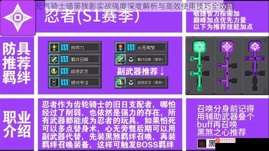 元气骑士暗黑残影实战强度深度解析与高效使用技巧全攻略